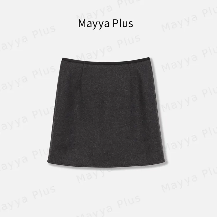 【报恩裙】Mayya Plus麦芽定制气质显瘦流光风梭织半裙32546656