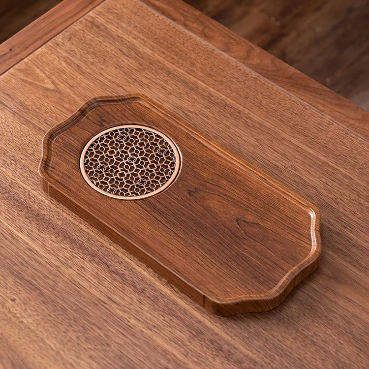 创意茶托盘干泡台高端实木家用轻奢新中式小型创意干泡茶盘茶具