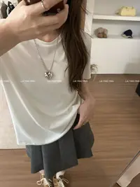 【丝滑基础T】软糯糯～简单舒服～松弛感～基础实穿～百搭简约 圆领宽松