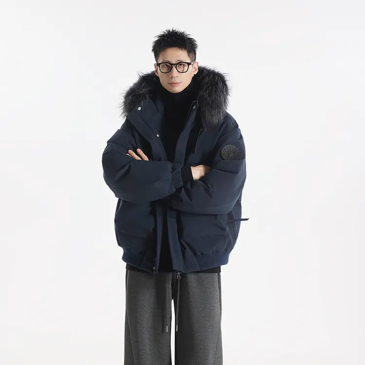 GCCDUPE77『冰川派克』三防貉子毛可拆卸毛领90白鸭绒派克羽绒服