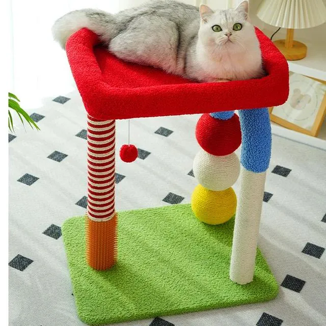 猫爬架猫窝猫树一体小型不占地猫架子跳台剑麻猫抓柱猫咪玩具用品