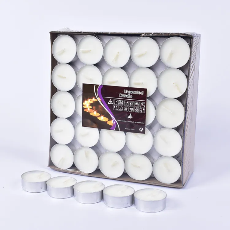 无烟茶蜡4小时100只保温加热煮茶香薰小蜡烛