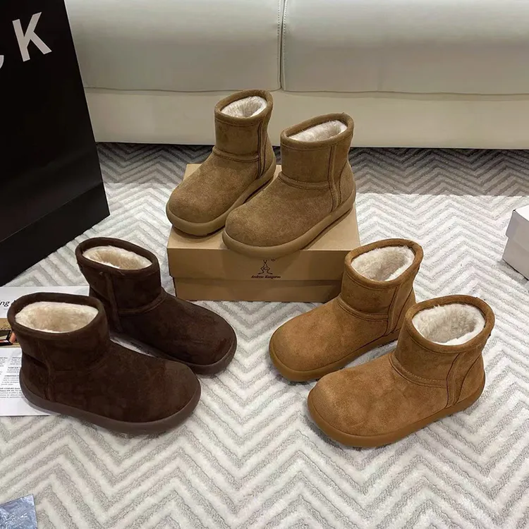 【防水】高帮保暖冬季时尚雪地靴女款小土豆加绒百搭加厚休闲棉鞋