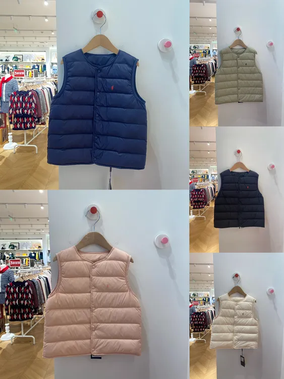 POLOWALK25年秋冬新品儿童羽绒90鸭绒马甲背心
