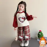 女童套装可爱甜美秋冬款2025新款儿童宝宝卫衣女孩洋气两件套