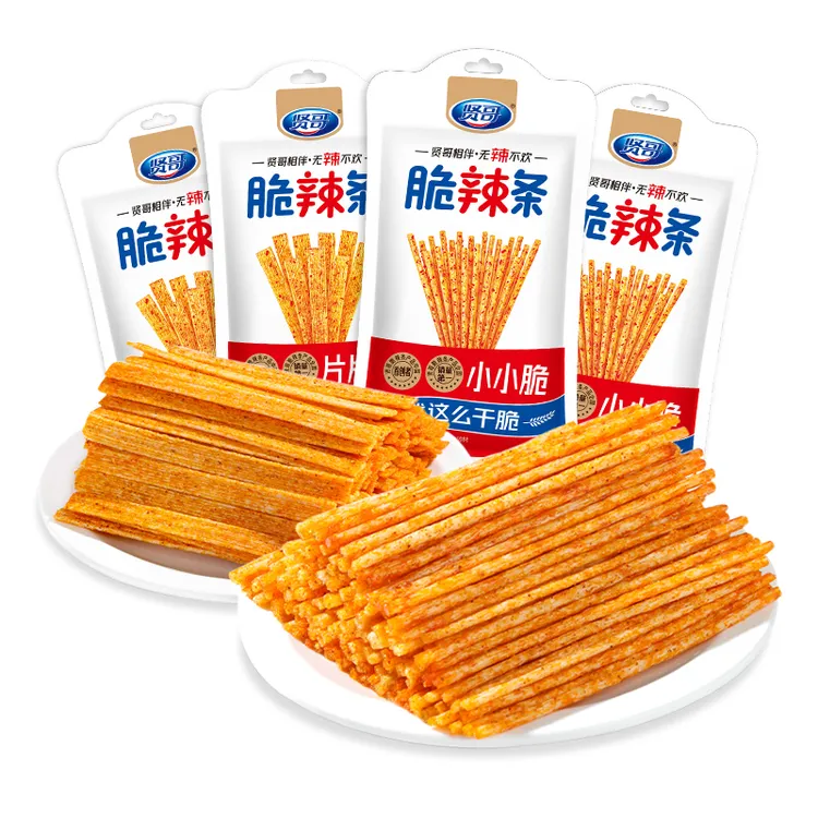 贤哥香辣小小脆片片脆辣棒网红辣条零食童年酥脆