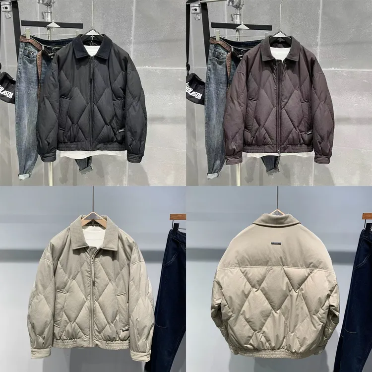 品至家国标90白鸭绒冬季新品老钱风男士休闲羽绒服9931