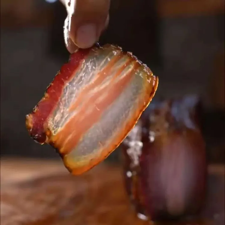 贵州正宗柴火烟熏腊肉农家熟食猪肉2斤(烧皮请备注）