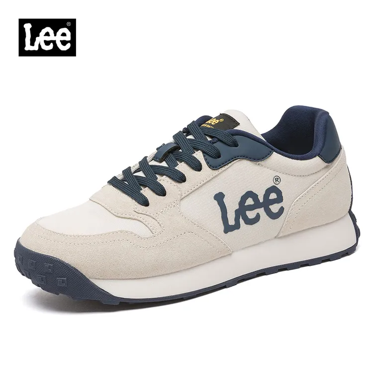 Lee透气夏季复古跑鞋时尚休闲鞋鞋子潮流夏季跑步百搭潮鞋男子