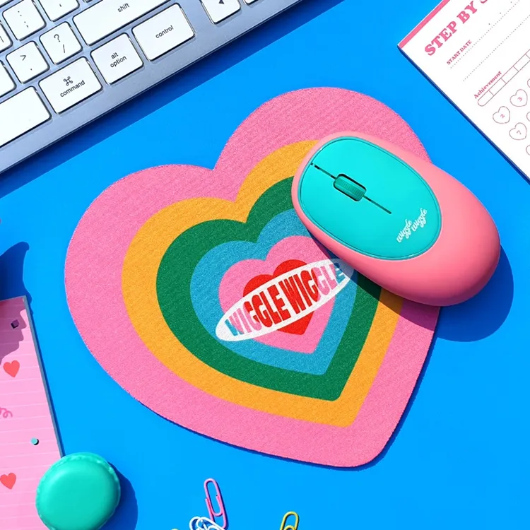 wigglewiggle无线鼠标静音女生可爱硅胶解压便携办公笔记本创意