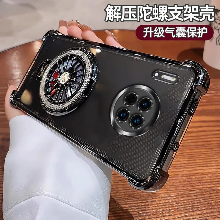 气囊防摔华为Mate30手机壳TASAN00高质量全包镜头陀螺磁吸支架简