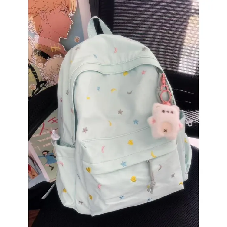 日系旅行大学生背包2025夏季书包女初高中生小众ins 大容量双肩包