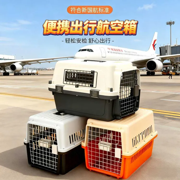 【达人专属】宠物标准托运航空箱超大猫咪狗狗外出笼空运国航车载