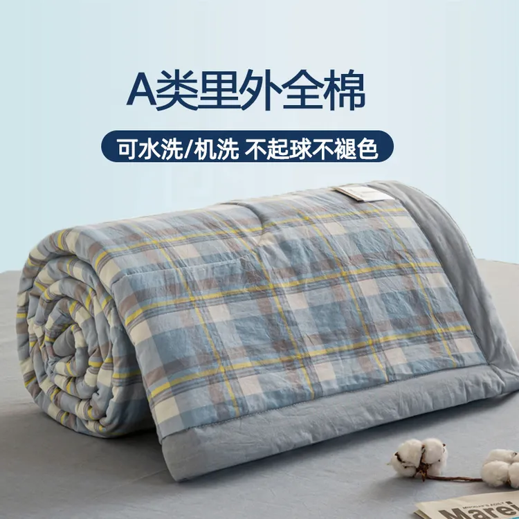 里外全棉夏凉被纯棉空调被新疆棉花被子春秋被芯夏季可水洗薄被芯