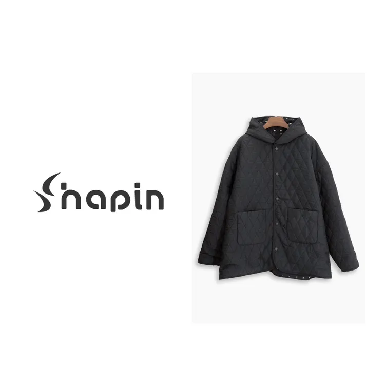 双面可穿黑色波点经典棉外套ZD581085