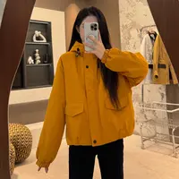 宿慕SUMU 冬季新品韩版休闲加棉外套 10-2时尚百搭加棉冲锋衣2511