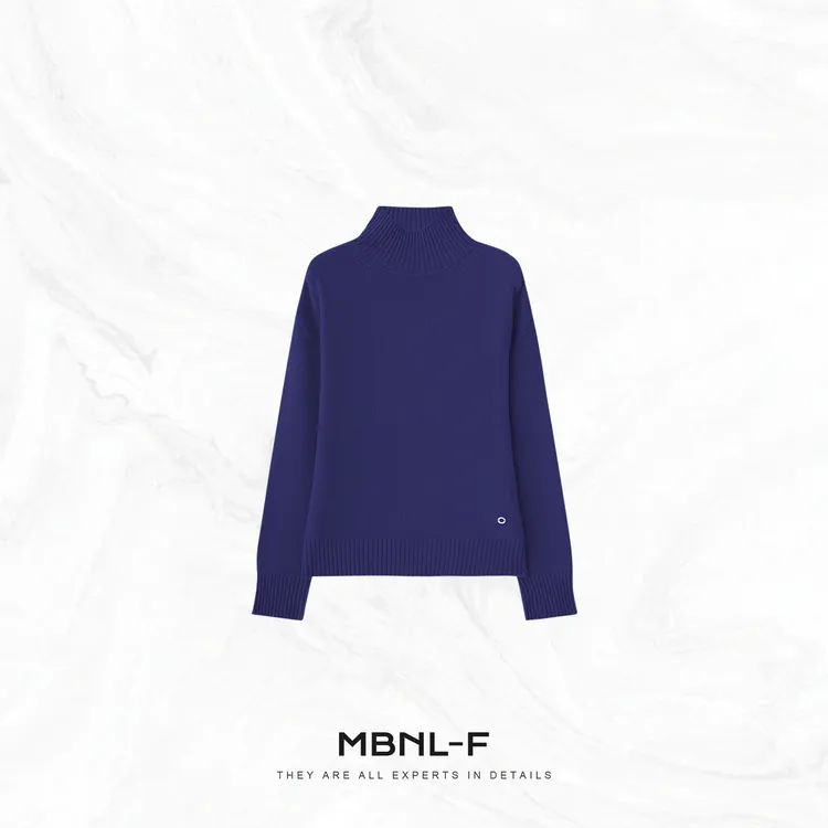MBNL-F“圈圈羊绒衫” 100%羊绒密织中高领打底衫 秦磊XM-XMY2549