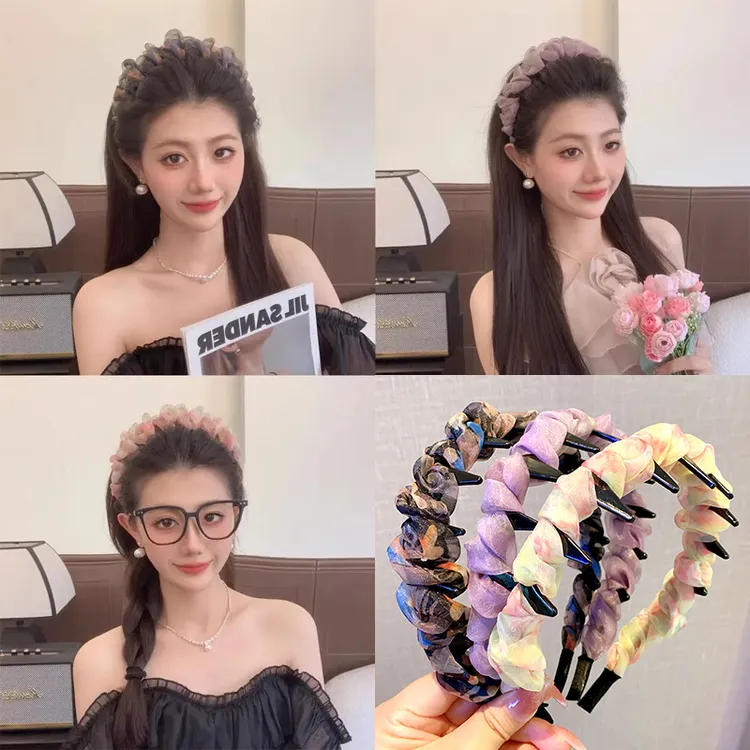 【萌妹子】发箍女2025新款高级感洋气时尚百搭洗脸防滑超好看的头箍