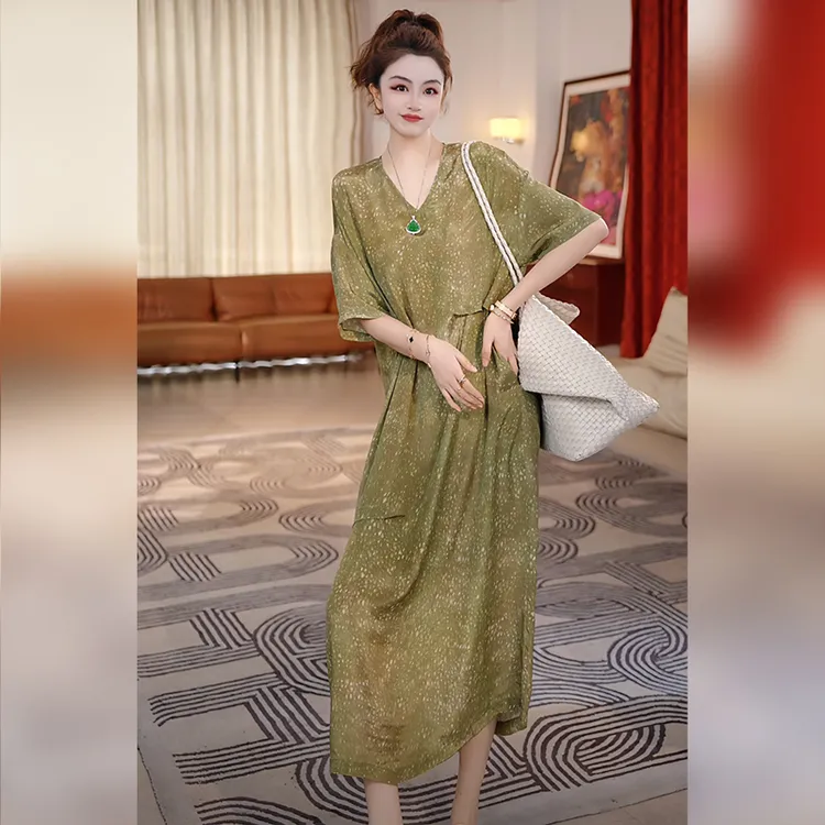 【Linda姐高端线】夏季新款气质慵懒复古法式连衣裙子AA5LYH1951