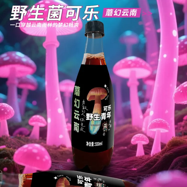 见手青可乐牛肝菌口味独特风味550新奇ml特色批发