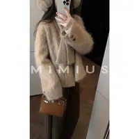 【mimius】七七 高奢重磅羊毛羊绒拉毛气质外套 G09100