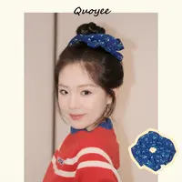 Quoyee 韩系甜美风 碎花大肠发圈 松紧发带LXH01