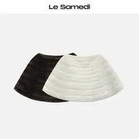 Le Samedi马油叶儿【暮雪流光】限量Saga至高皇冠级水貂叠穿披肩