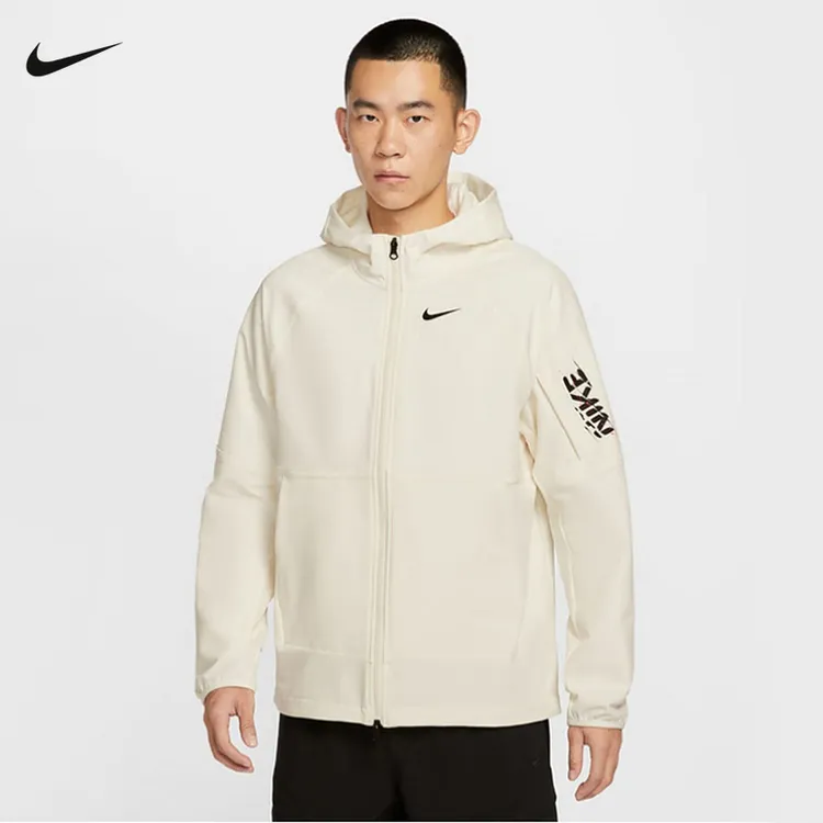 NIKE耐克运动外套男子冬新款休闲防风跑步梭织连帽夹克IM9359-133