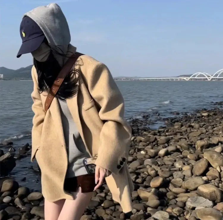 【冬日恋歌】25秋冬季新款西装韩版短款双面大衣女气质休闲（干洗）