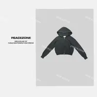 Peacezone 进口100棉 新款连帽休闲长袖时尚外套