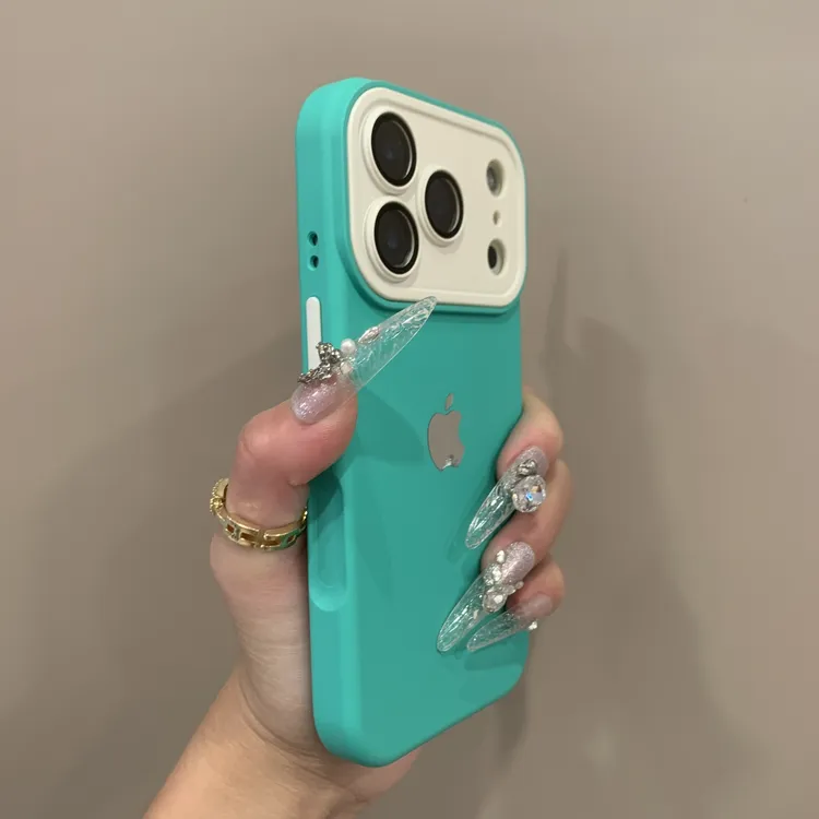 全包高级感撞色镜头适用于iPhone17promax/16/15防摔硅胶手机壳