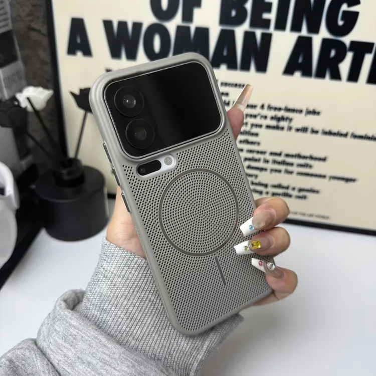 适用小米17promax手机壳磁吸散热透气小米17pro超薄磨砂15/14硬壳