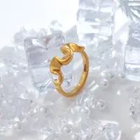 【飘飘严选】足金999 浪花戒指2.01 19#