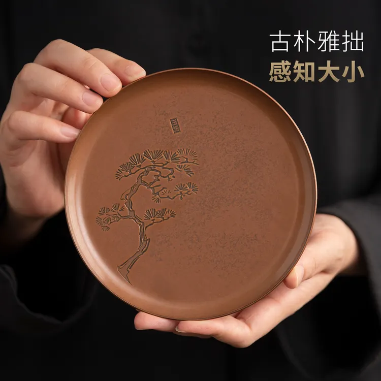 高端手作紫铜壶承茶垫家用茶具配件茶道用品茶壶干泡隔热垫养壶垫