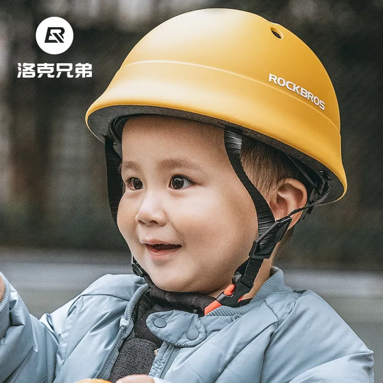 洛克兄弟儿童骑行头盔男平衡车护具轮滑户处滑板自行车安全帽女