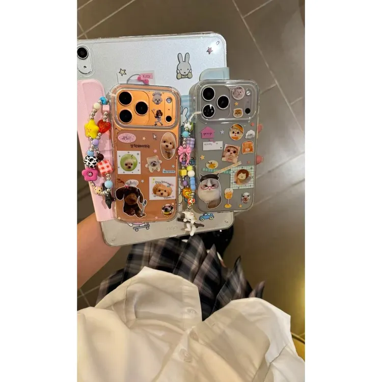 软萌可爱小狗猫咪适用于iPhone17pro/16promax手机壳苹果15/1413