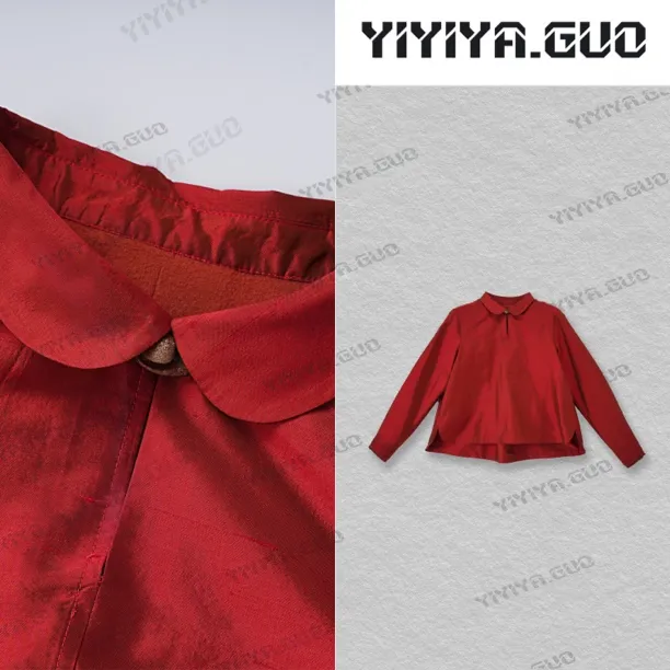 【双宫绸·春日宴】艺艺吖新中式中国风翻领上衣25SS0117