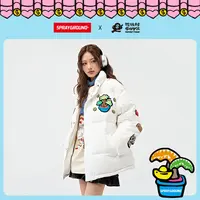 SPRAYGROUND 鲨鱼嘴羽绒服时尚保暖冬季印花立领潮流JM WE041310