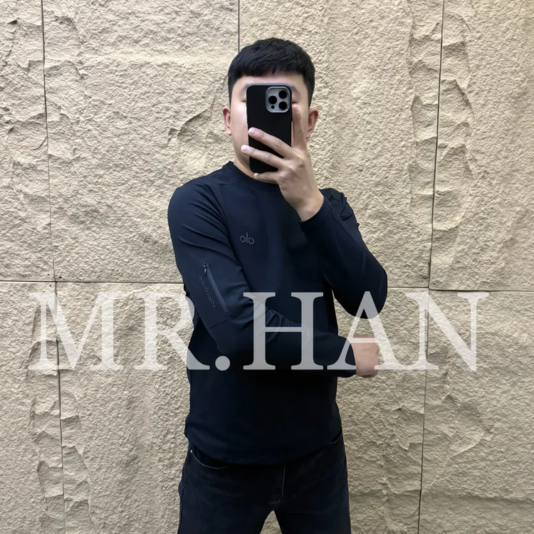 8865秋冬拉绒男装T恤长袖圆领男士修身型上衣