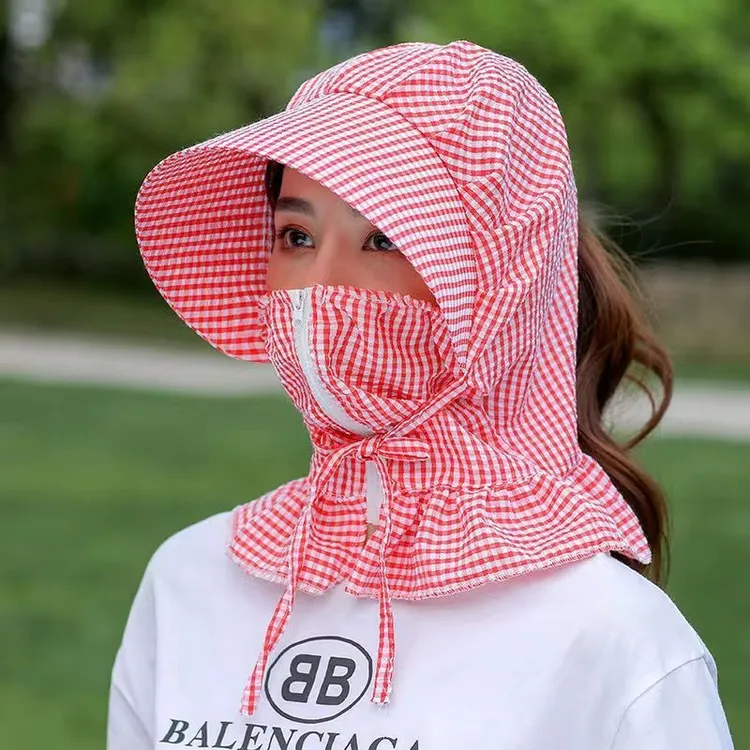 新店开业时尚百搭韩版透气薄款夏季太阳帽防晒帽渔夫帽防护防紫外