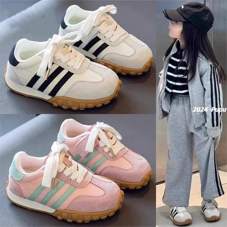 女童耐磨德训鞋2025春秋季新款童鞋韩版男童运动鞋儿童显瘦阿甘鞋