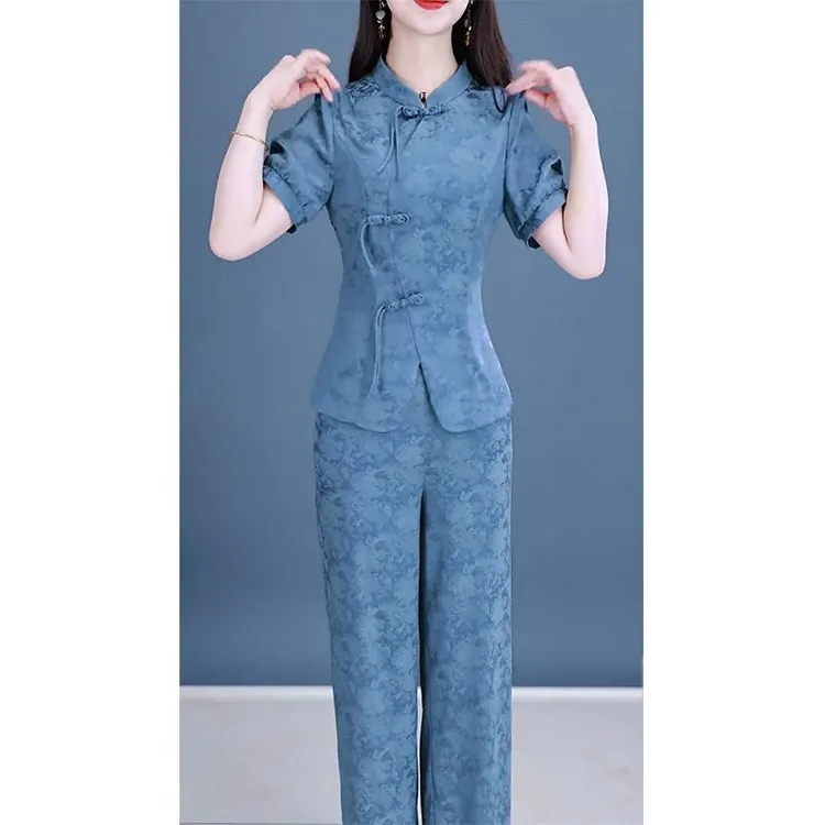 新中式国风复古时尚套装女2025年夏季新款时尚气质优雅两件套女夏