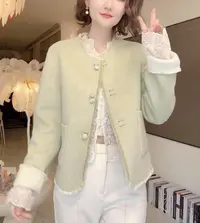2025新款两面都可穿羊毛外套~小个子韩系减龄双面羊毛大衣女