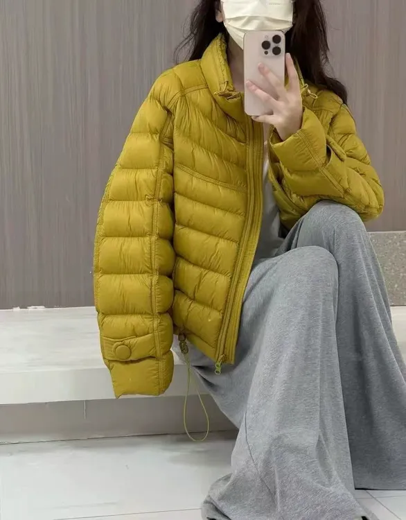 90白鸭绒羽绒服立领排骨韩版休闲时尚百搭保暖外套显瘦