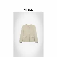 木岸MUAN：《小苏丽大衣》定制800克老钱大衣外套上衣女LF-3543