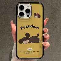 【AI键保护】黄底小狗适用苹果17promax手机壳iphone16新款少女