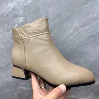 6837612头层牛皮加棉短靴