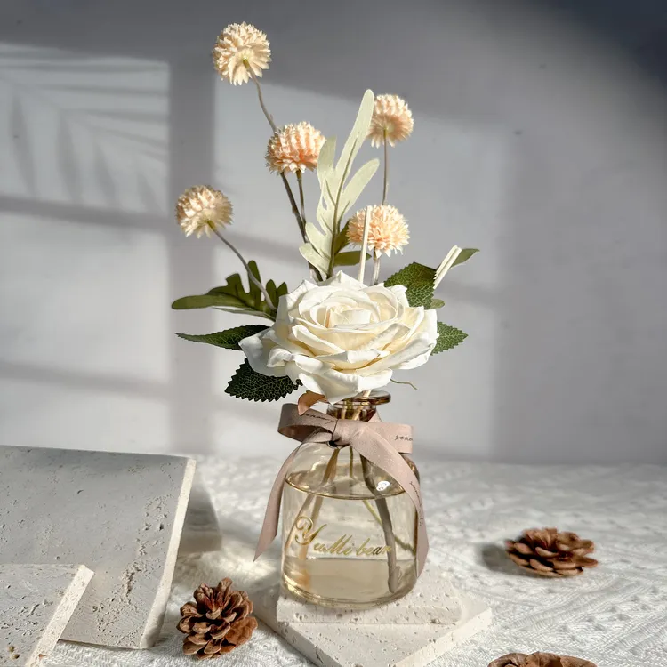 栀子花干花香薰摆件家居室内持久留香卫生间客厅卧室酒店香氛