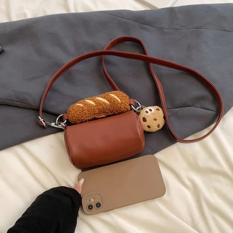 单根防盗手机袋拉链韩版纯色单肩包时尚斜跨简约小圆包小包包出门