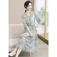 清新碎花中袖连衣裙 解锁温柔浪漫风氛围感满满！#2104